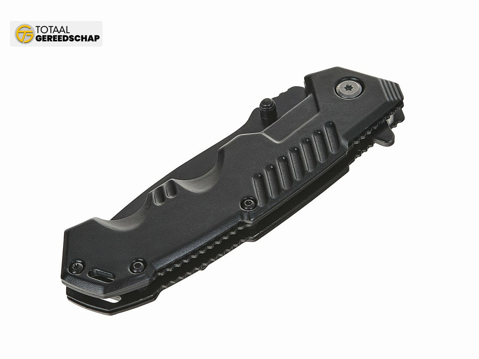 Tactical jack-knife 200/85mm with holster BLACK SURVIVAL SERIES