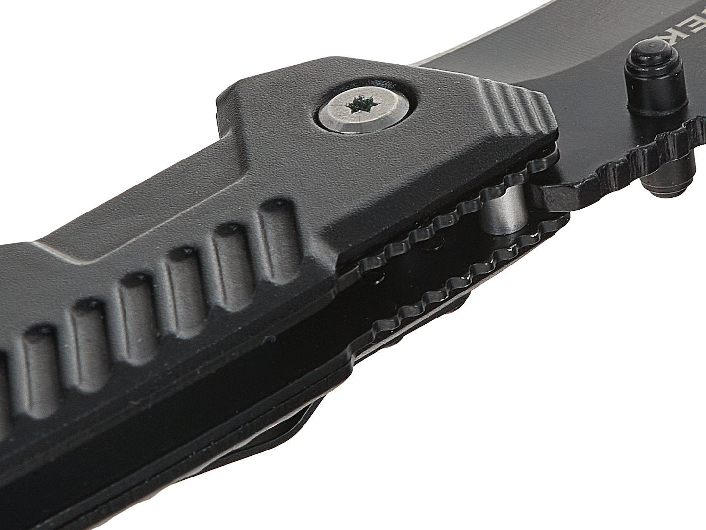 Tactisch Fink-mes 215/105mm met schede ZWARTE SURVIVAL SERIE – displaybox