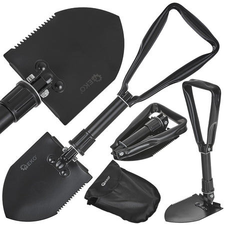 5-in-1 tactische opvouwbare schop ZWARTE SURVIVAL SERIE