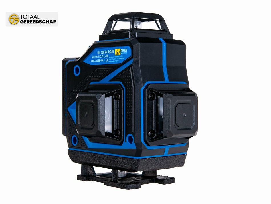 Laser kruiswaterpas 360° 4D + accessoires