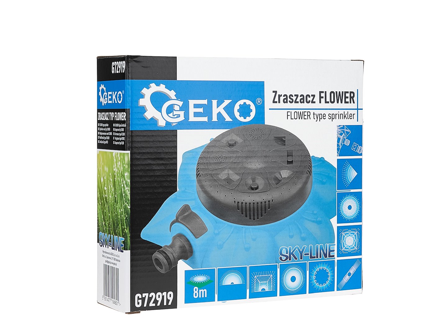 3-arm roterende sprinkler SKY-LINE serie