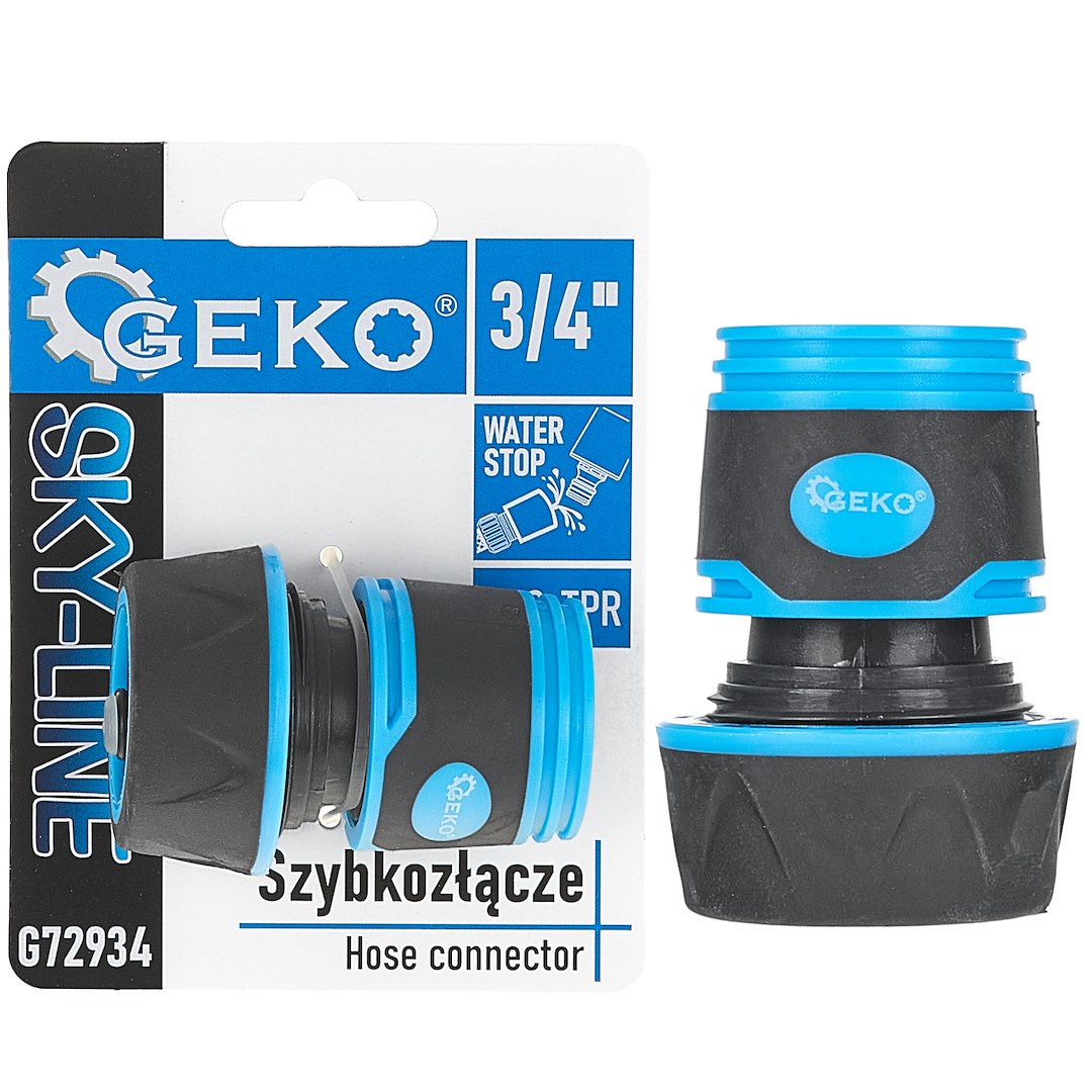 3/4" waterstop tuinslang aansluitstuk SKY-LINE serie – displaydoos