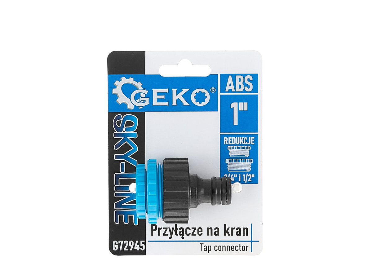 1" kraanadapter met 3/4" & 1/2" reduceren SKY-LINE serie – displaydoos
