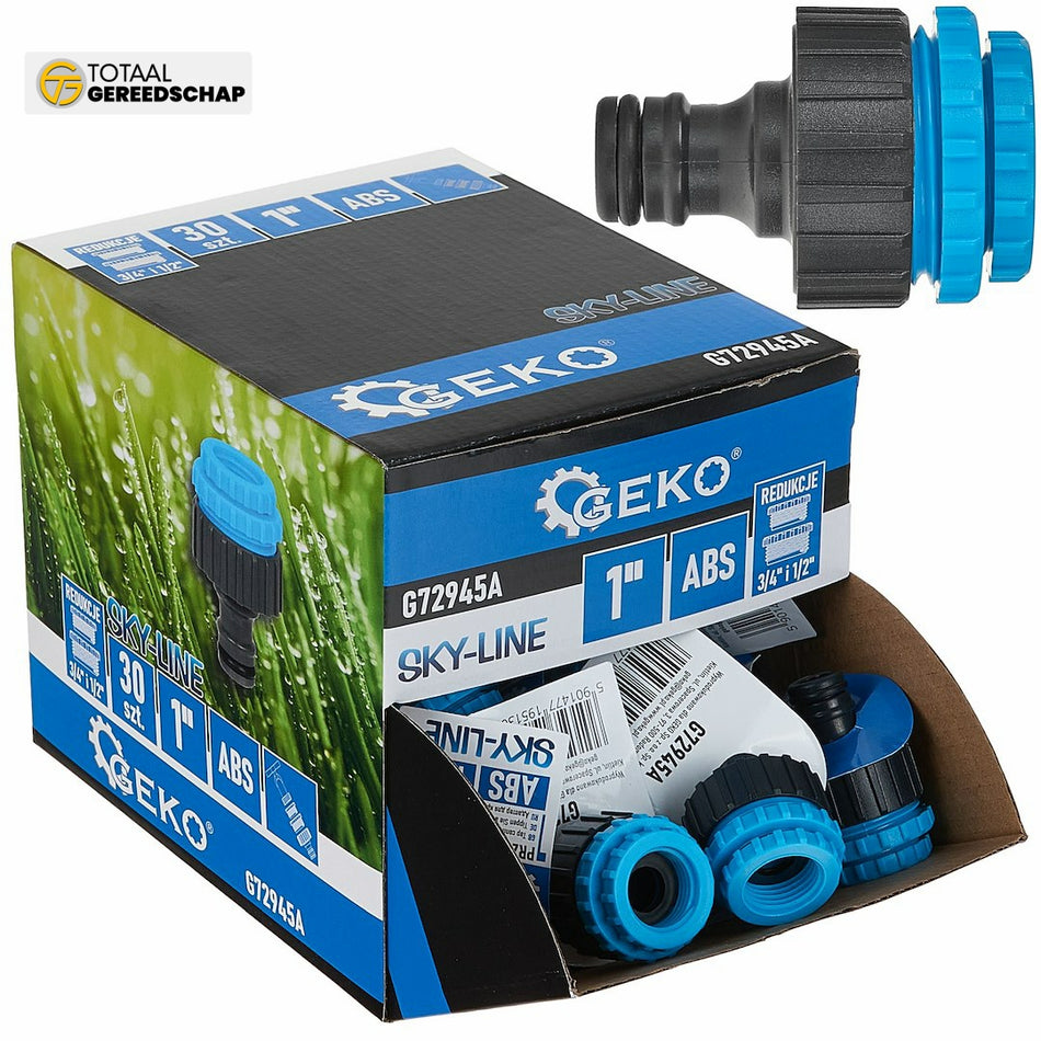 1" tap connector with 3/4" & 1/2" reducers SKY-LINE series – display box