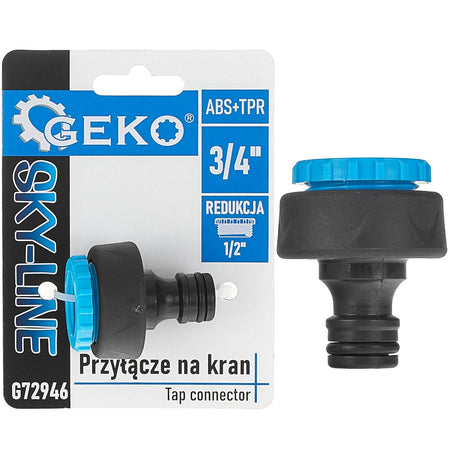 3/4" kraanadapter met 1/2" reducer SKY-LINE serie – displaydoos