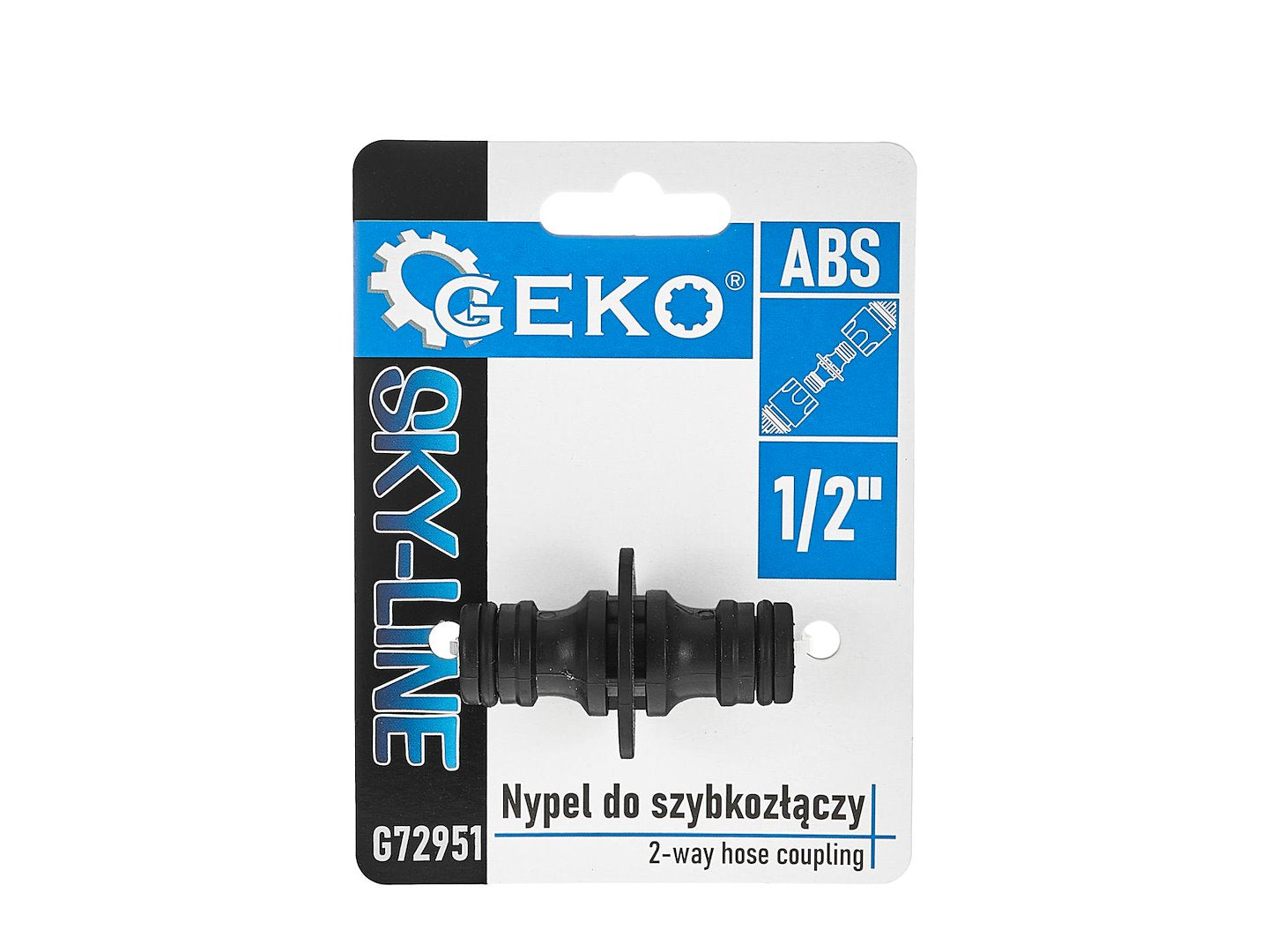 2-weg slangkoppeling SKY-LINE serie – displaydoos