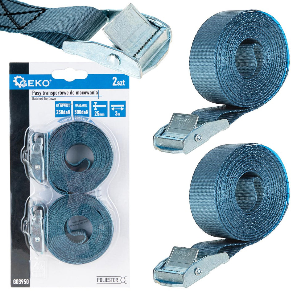 spanband met cam buckle 25mmx0,5m 500kg