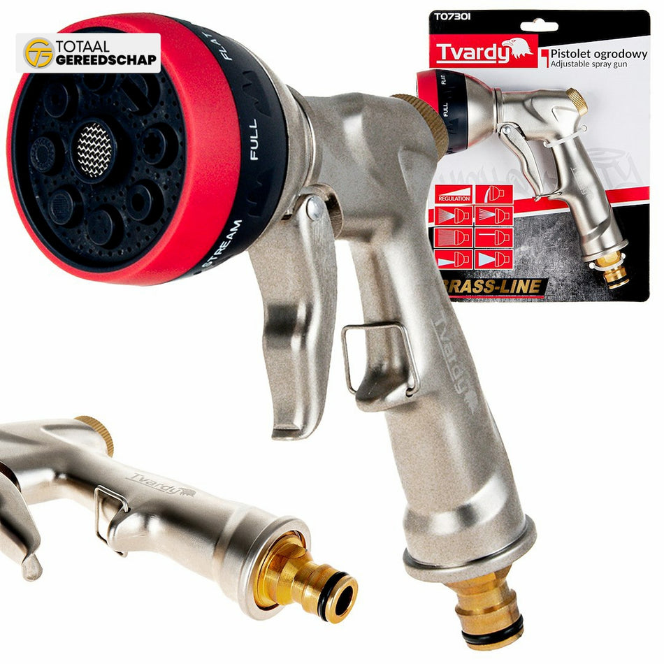 8-function adjustable spray gun BRASS-LINE series
