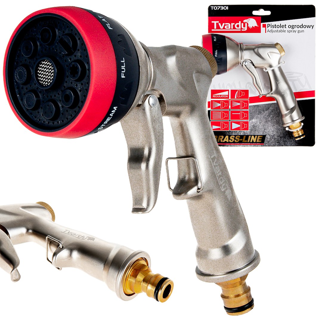 Verstelbare tuinslangtuit BRASS-LINE serie