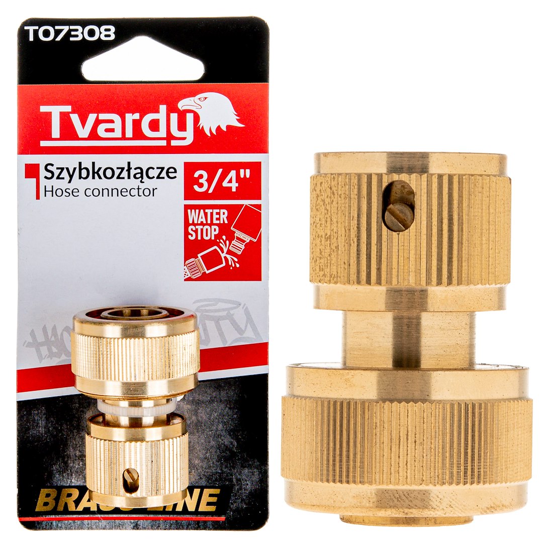 1/2" slangconnector BRASS-LINE serie