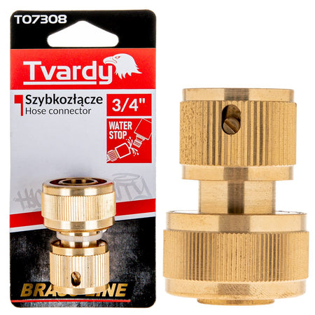 1/2" slangconnector BRASS-LINE serie