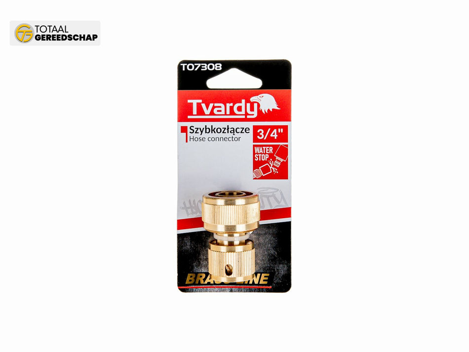 3/4" waterstop hose connector BRASS-LINE series