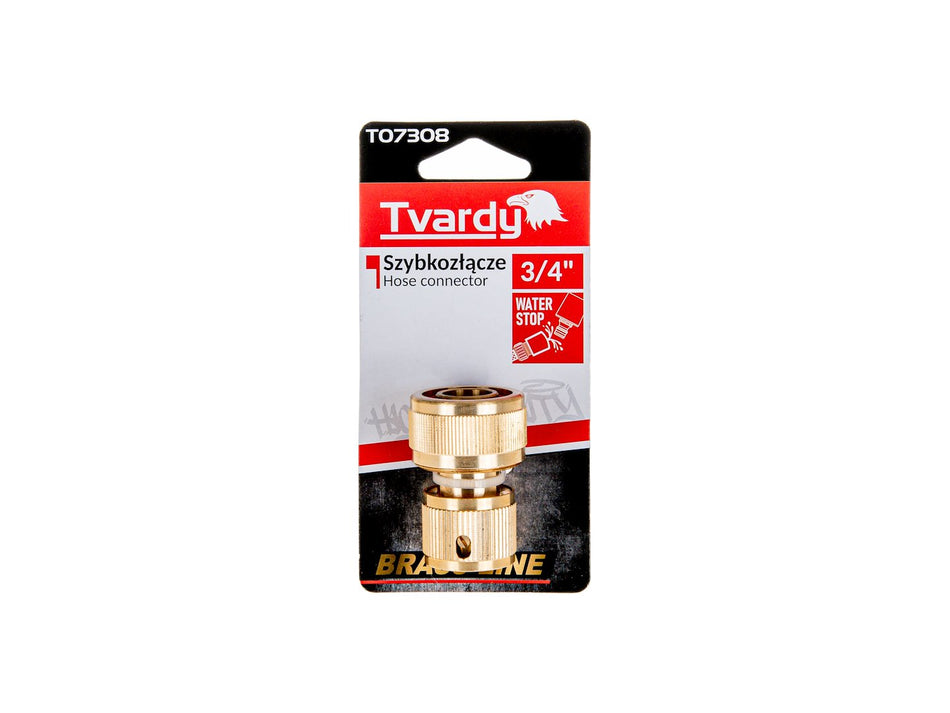 1/2" slangconnector BRASS-LINE serie
