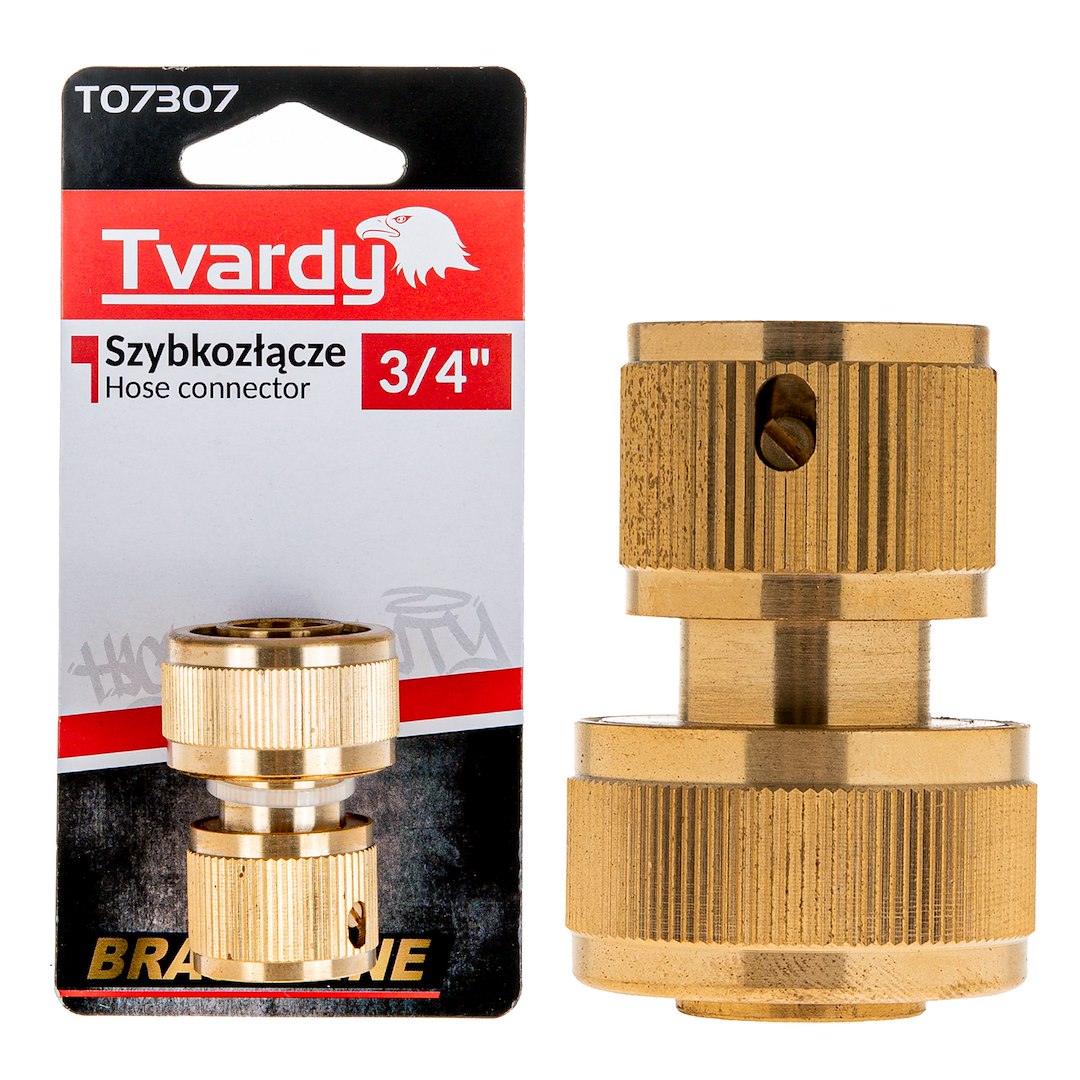 3/4" connector met mannelijke draad BRASS-LINE serie