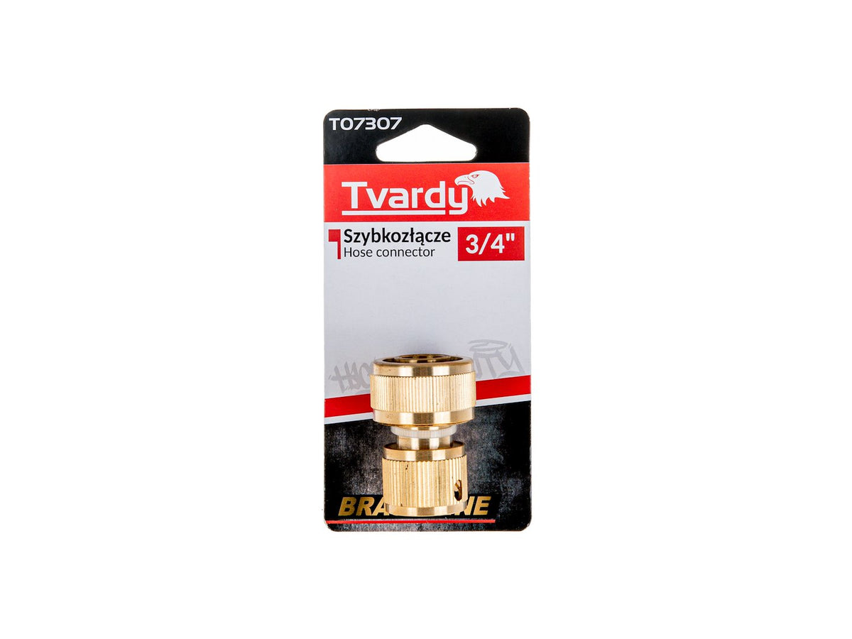 3/4" connector met mannelijke draad BRASS-LINE serie