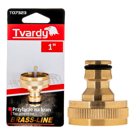 3/4" kraanaansluiting met 1/2" reducer BRASS-LINE serie