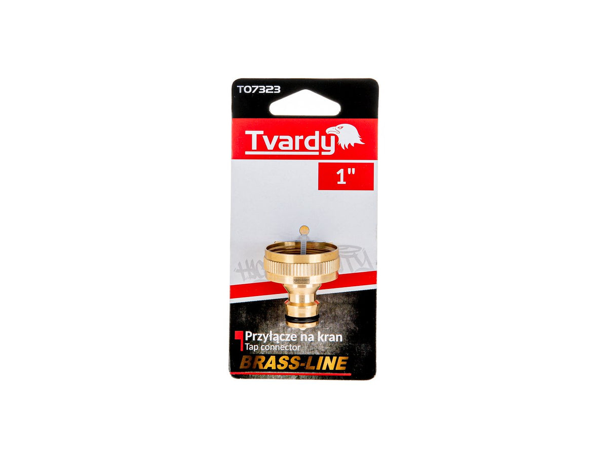 3/4" kraanaansluiting met 1/2" reducer BRASS-LINE serie