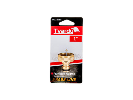 3/4" kraanaansluiting met 1/2" reducer BRASS-LINE serie