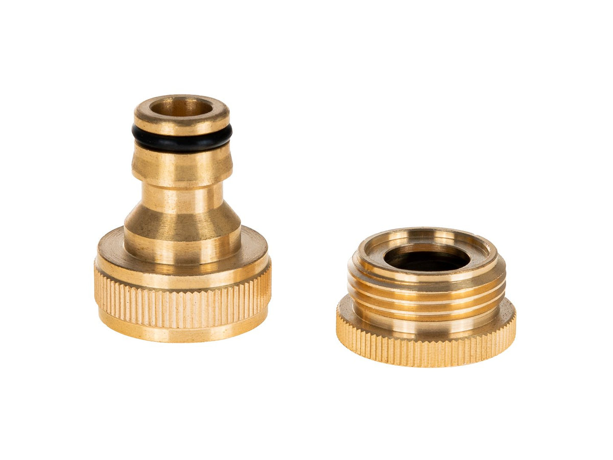 1" kraanaansluiting met 3/4" reducer BRASS-LINE serie