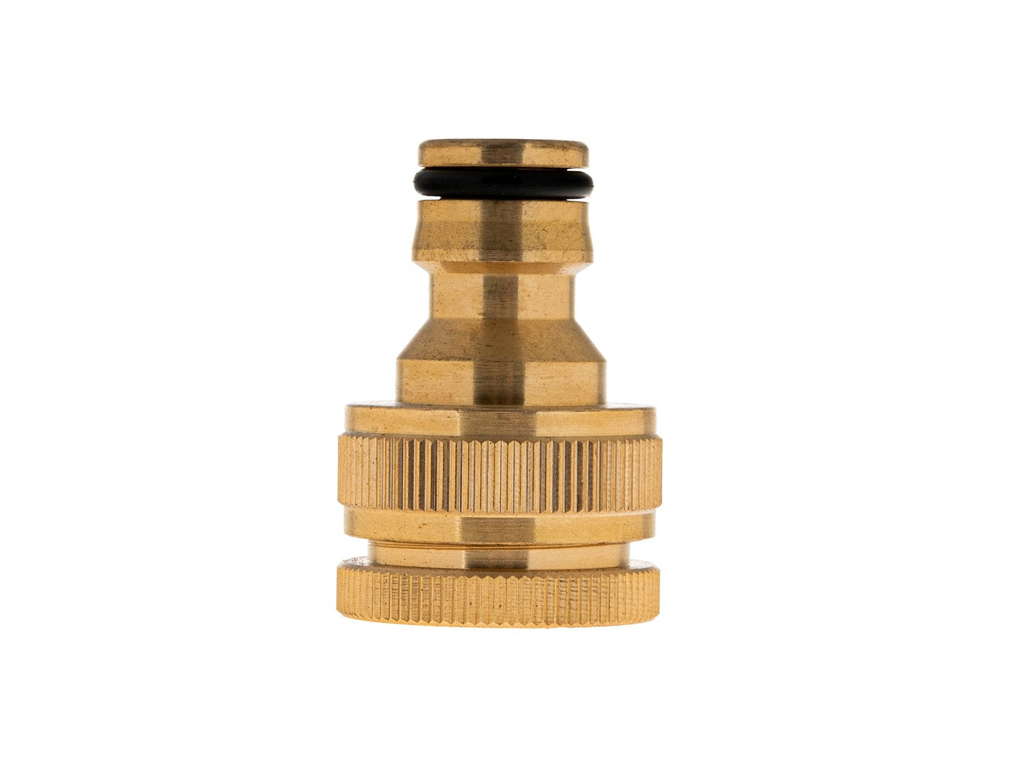 1" kraanaansluiting met 3/4" reducer BRASS-LINE serie