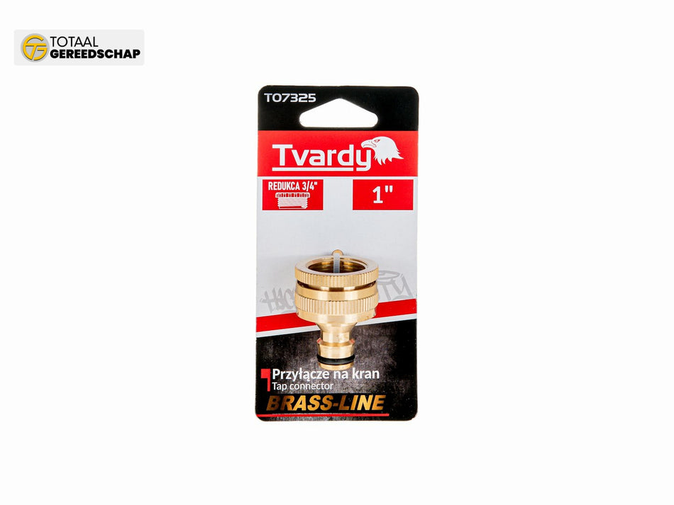 1" tap connector with 3/4" reducer BRASS-LINE series