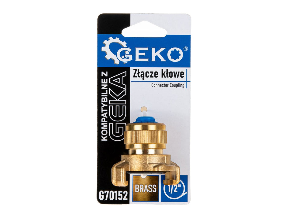 Messing koppeling compatibel met GEKA-koppeling – voor 3/4" slang