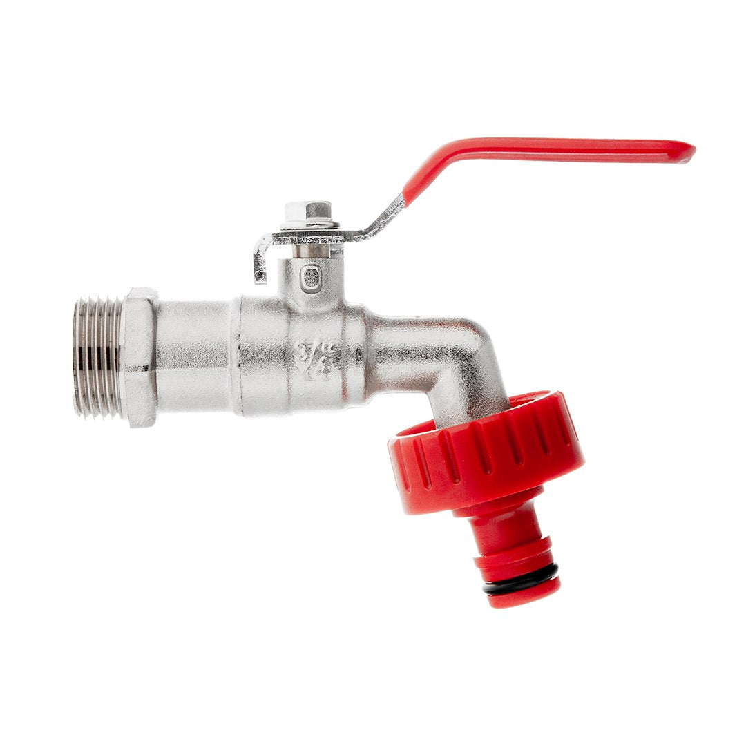 IBC-set – 1/2'' kraan met 3/4'' buitendraad + 1/2'' slanguitgang