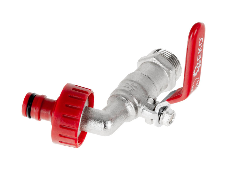 IBC-set – 1/2'' kraan met 3/4'' buitendraad + 1/2'' slanguitgang