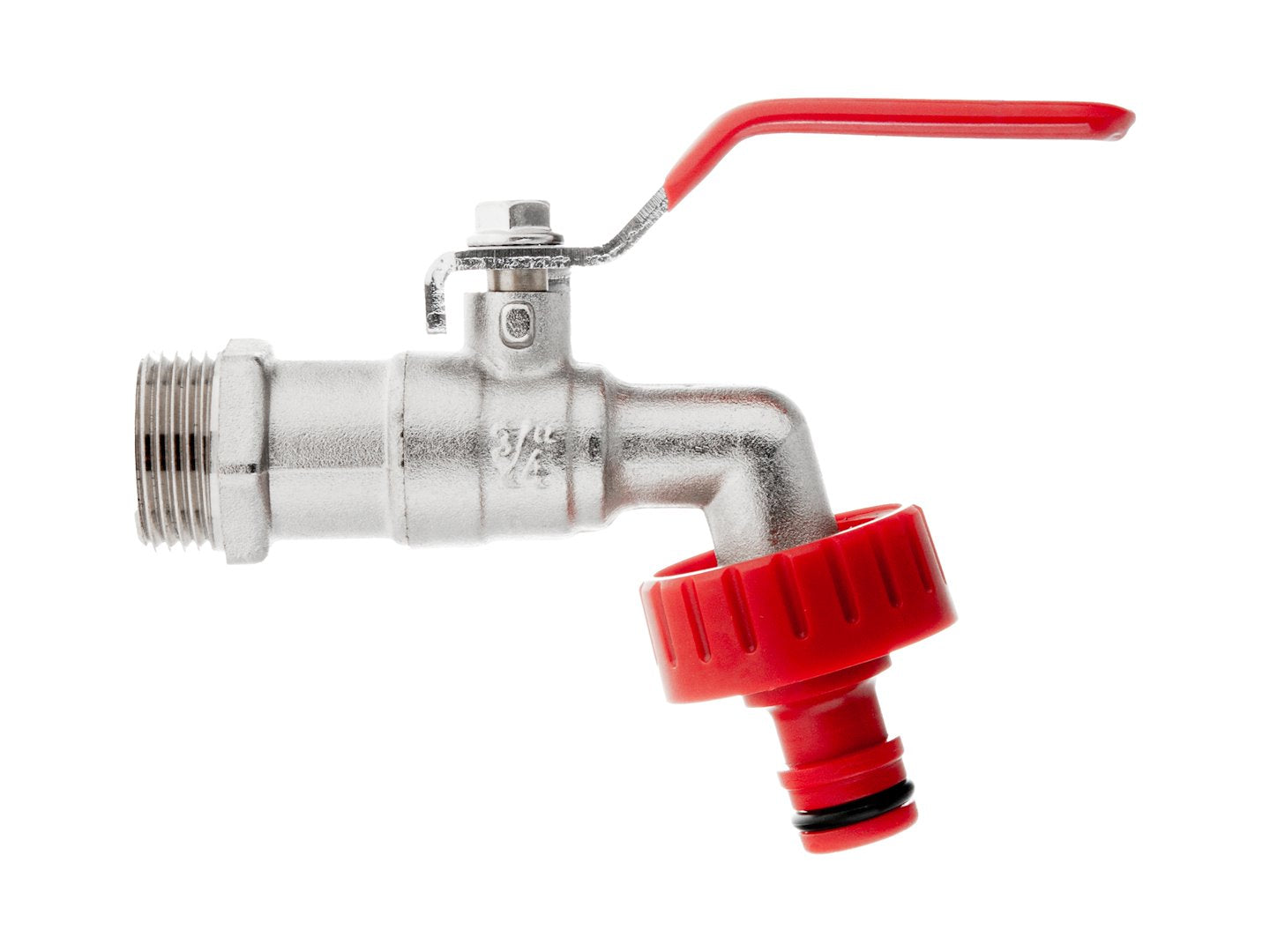 IBC-set – 1/2'' kraan met 3/4'' buitendraad + 1/2'' slanguitgang