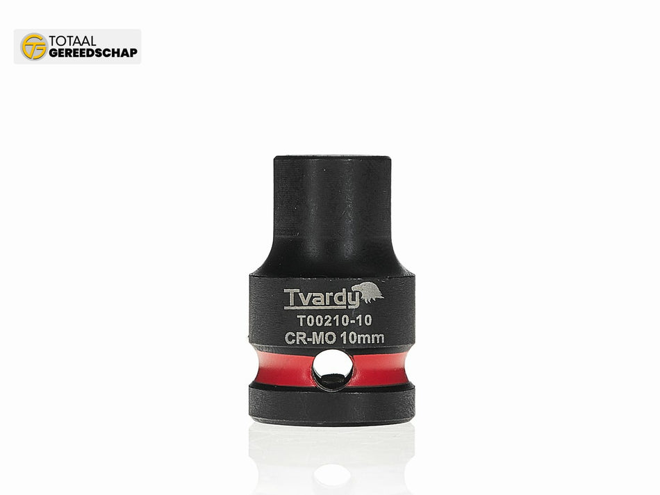 Impact socket  1/2" 6PT 10mm CR-MO