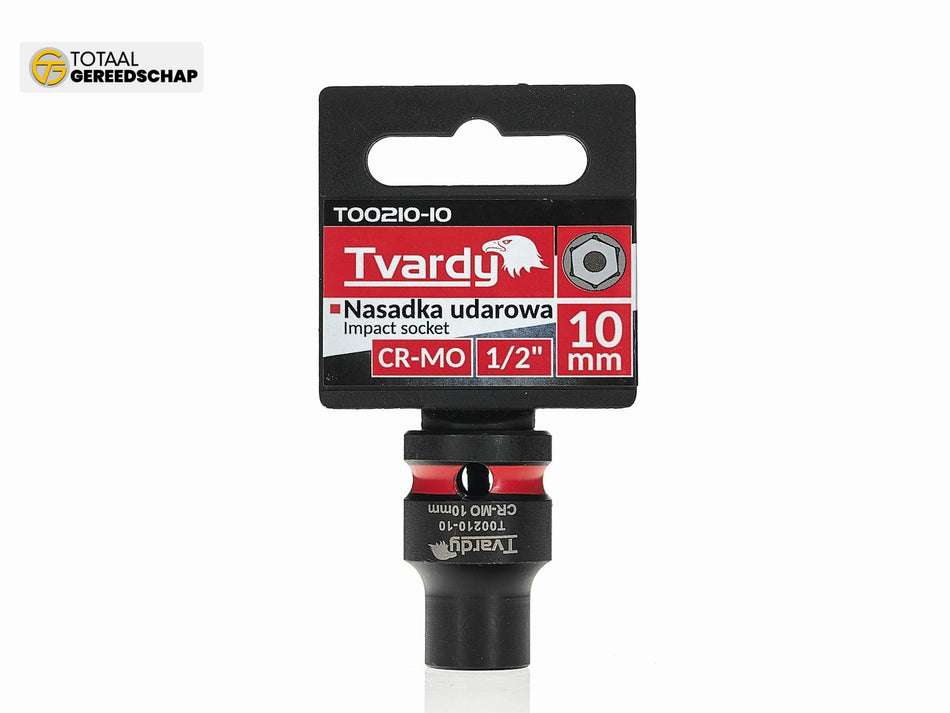 Impact socket  1/2" 6PT 10mm CR-MO