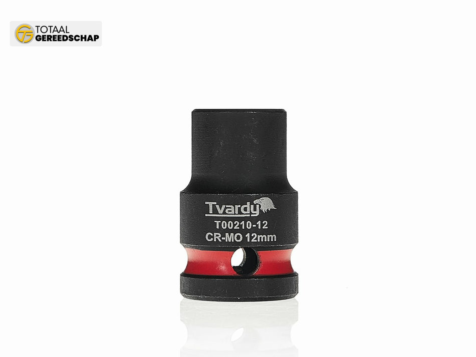 Impact socket  1/2" 6PT 12mm CR-MO