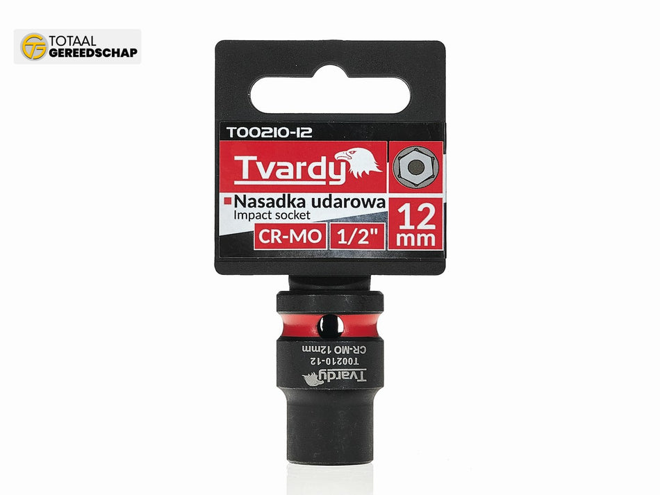 Impact socket  1/2" 6PT 12mm CR-MO