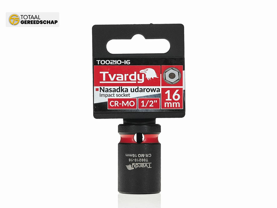 Impact socket  1/2" 6PT 16mm CR-MO