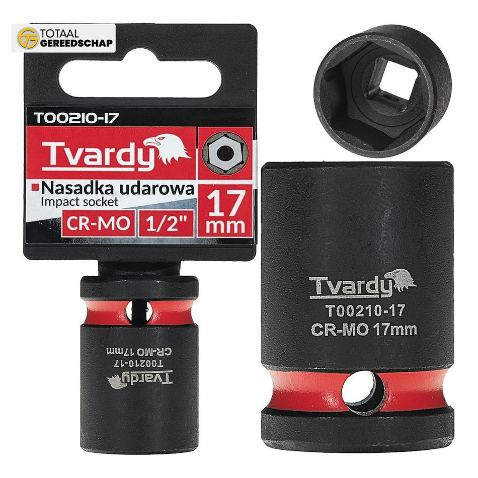 Impact socket  1/2" 6PT 17mm CR-MO
