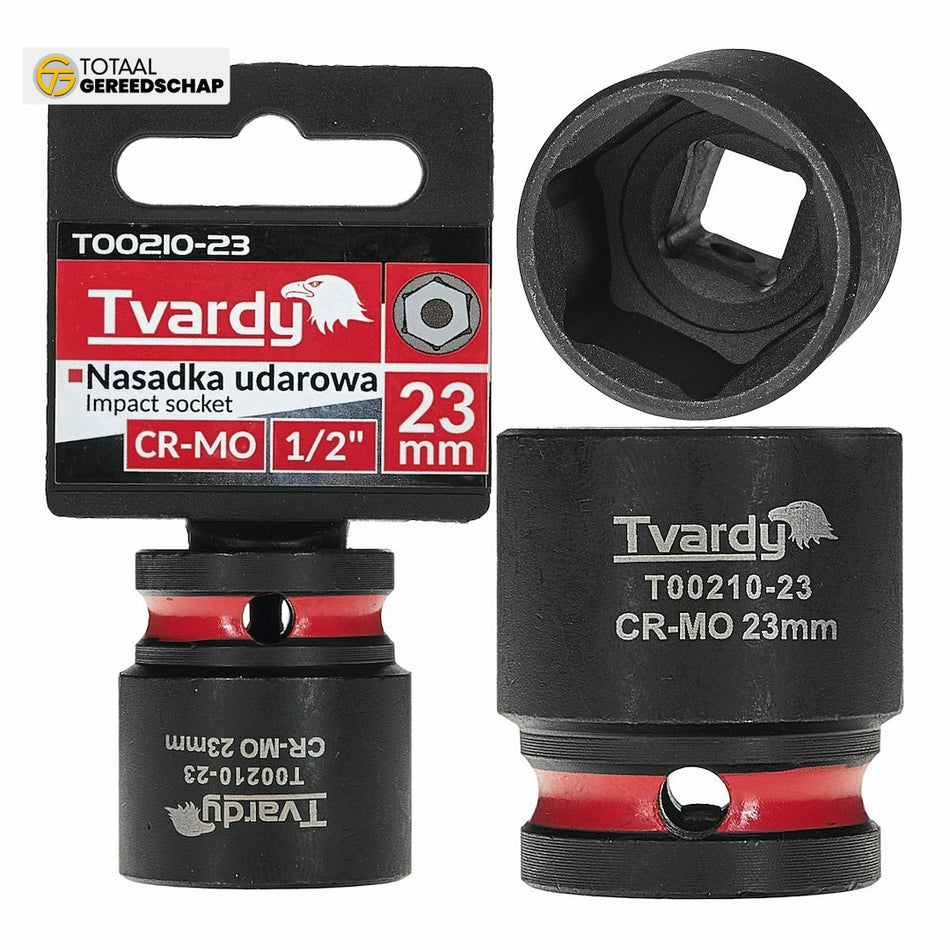 Impact socket  1/2" 6PT 23mm CR-MO