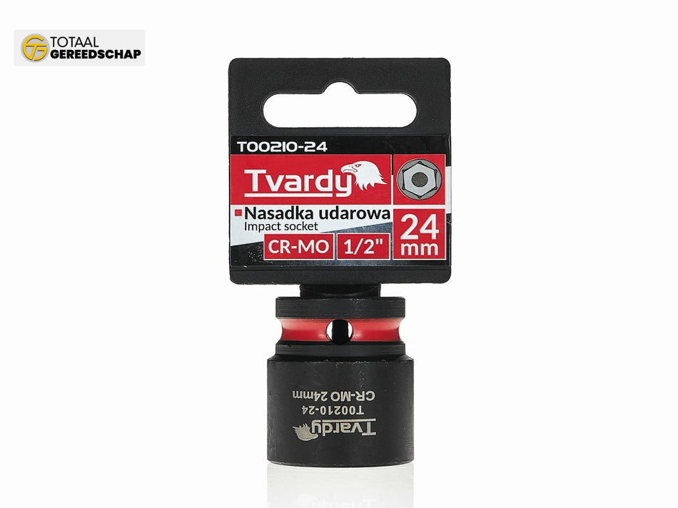 Impact socket  1/2" 6PT 24mm CR-MO