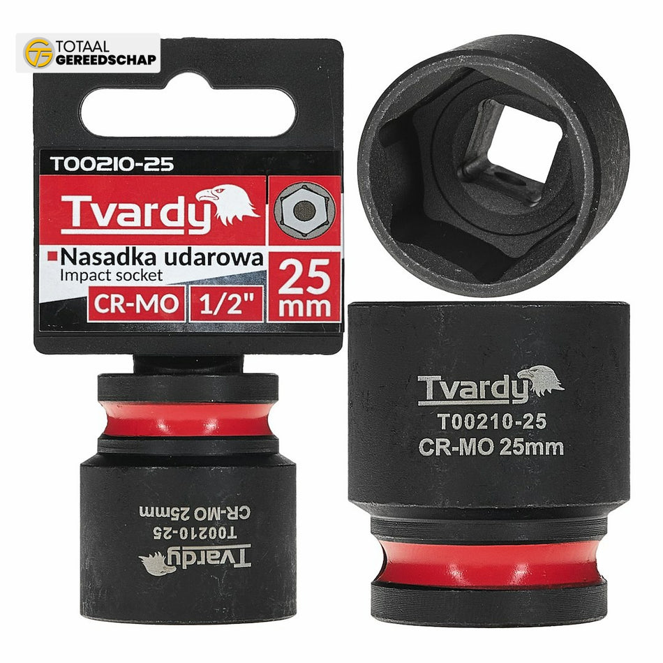 Impact socket  1/2" 6PT 25mm CR-MO