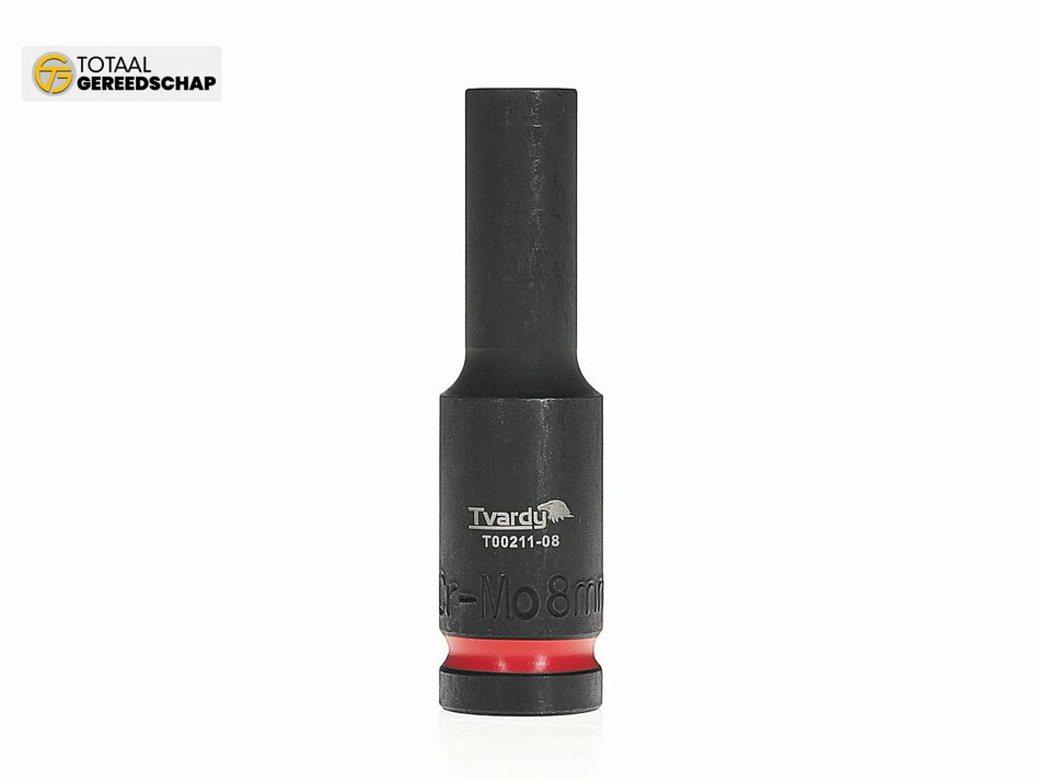 Deep impact socket  1/2" 6PT 8mm CR-MO