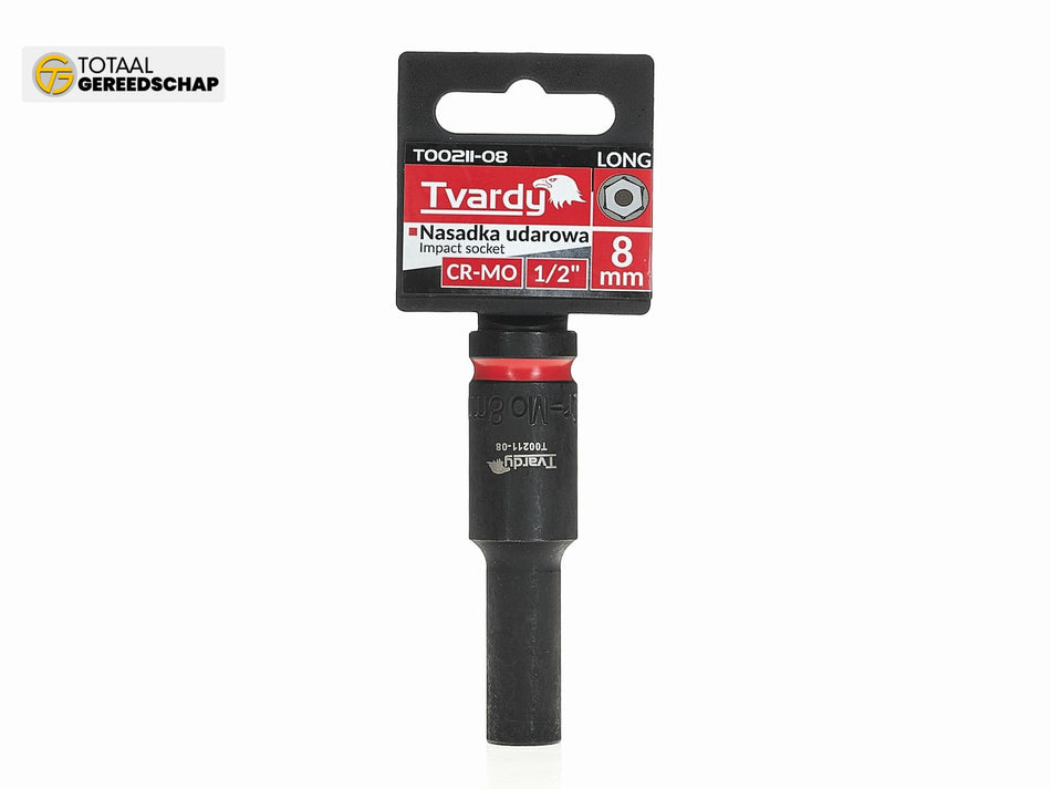Deep impact socket  1/2" 6PT 8mm CR-MO