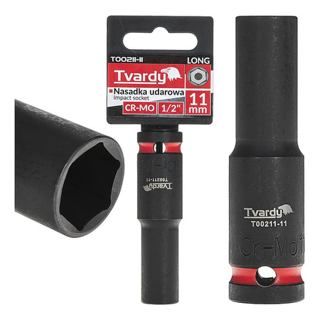 Sla-aandraaier lang 1/2" 6-kant 11mm CR-MO