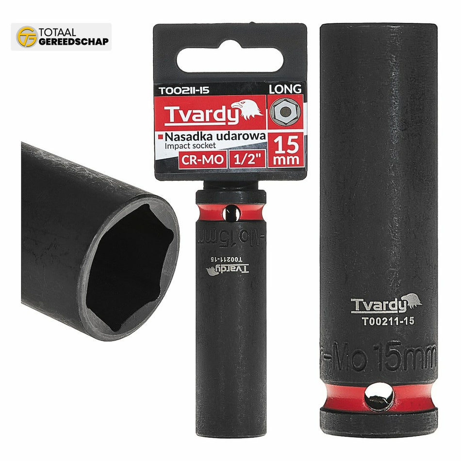 Deep impact socket  1/2" 6PT 15mm CR-MO