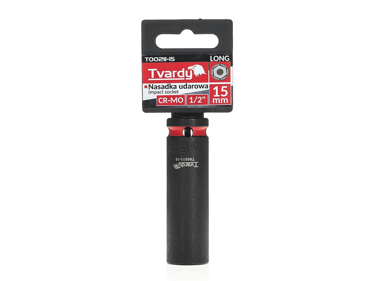 Sla-aandraaier lang 1/2" 6-kant 15mm CR-MO