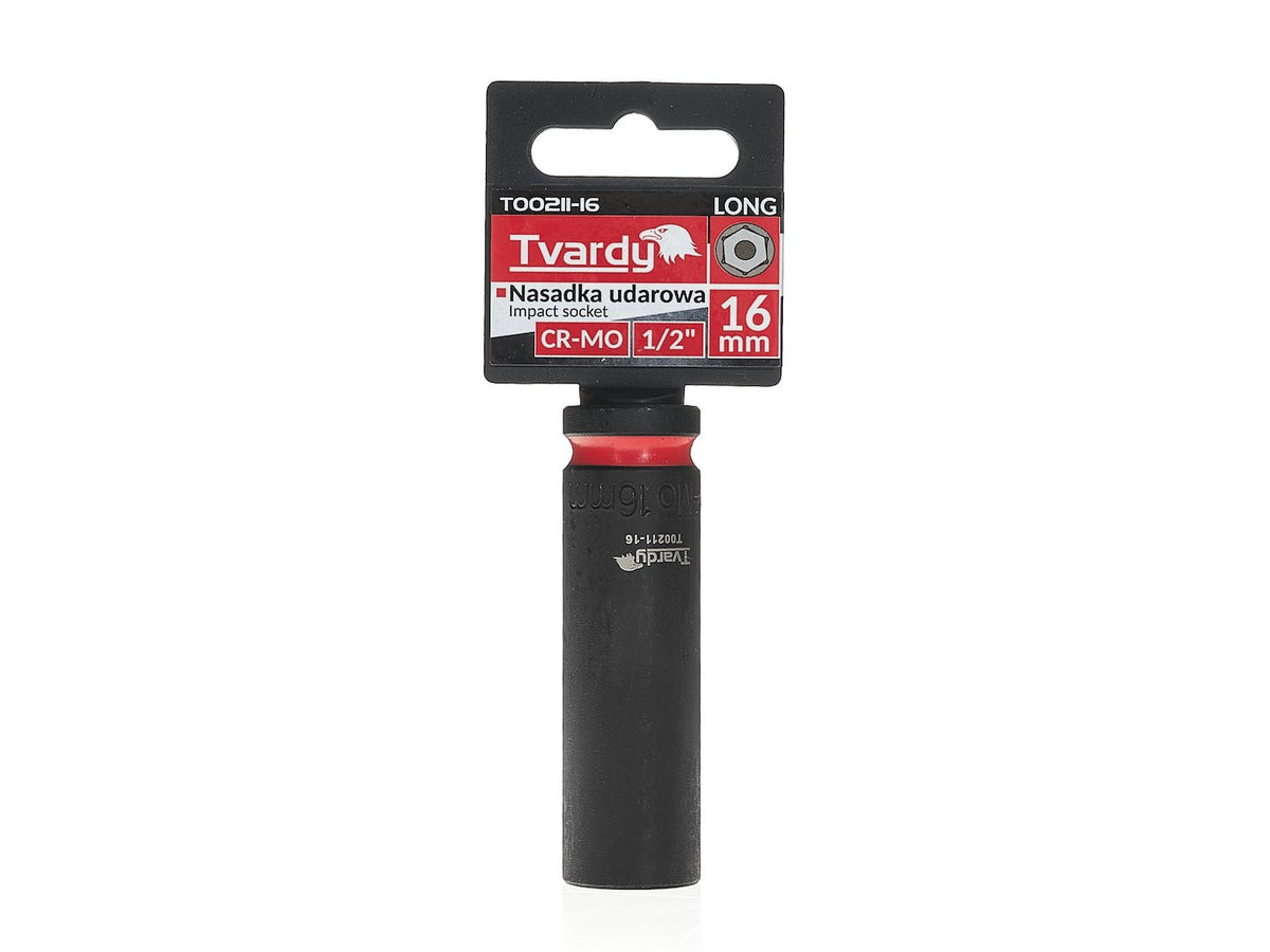Sla-aandraaier lang 1/2" 6-kant 16mm CR-MO