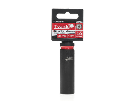 Sla-aandraaier lang 1/2" 6-kant 16mm CR-MO