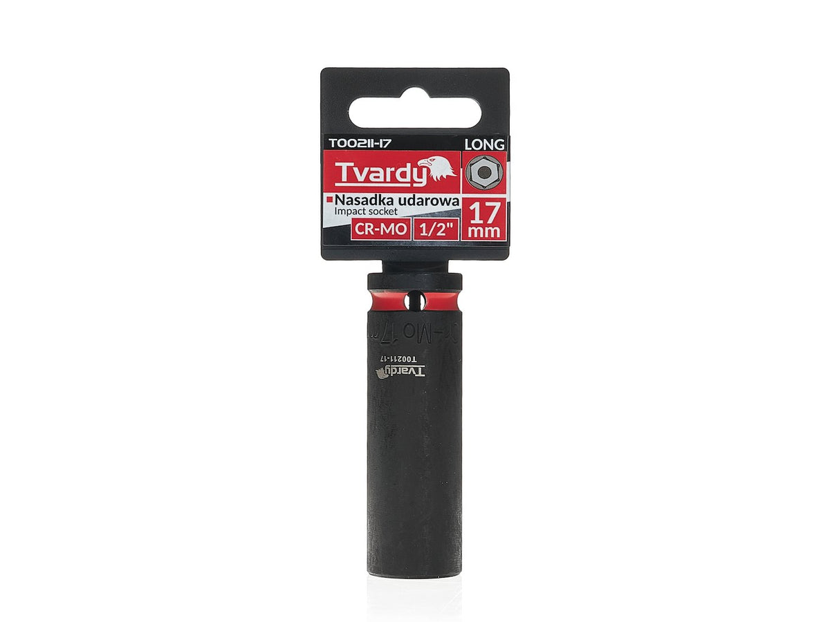 Sla-aandraaier lang 1/2" 6-kant 17mm CR-MO