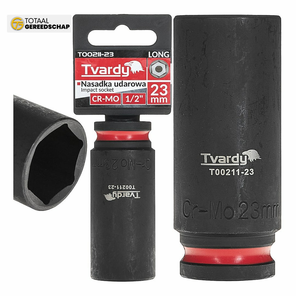 Deep impact socket  1/2" 6PT 23mm CR-MO