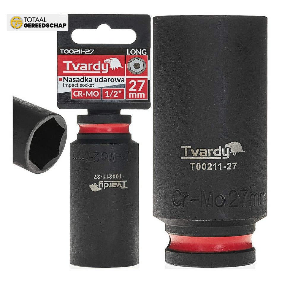 Deep impact socket  1/2" 6PT 27mm CR-MO