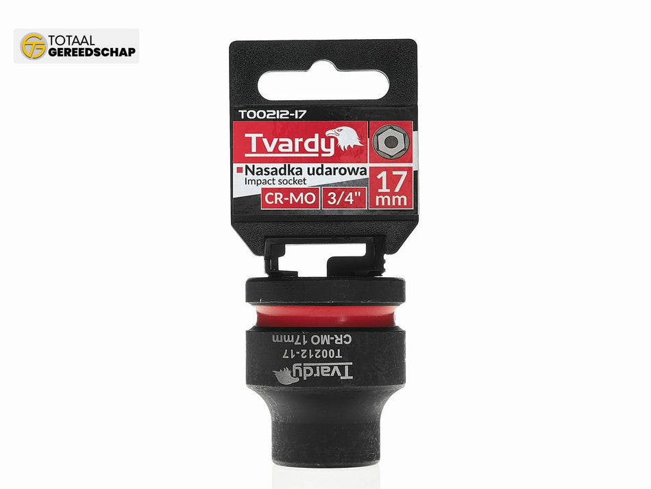 Impact socket  3/4" 6PT 17mm CR-MO