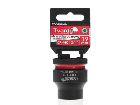 Slagdop 3/4" 6-kant 19mm CR-MO